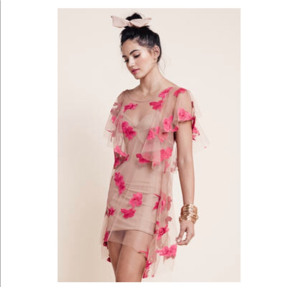For Love and Lemons Orchid Mini Dress